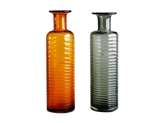 Vase en verre, 10,5x10,5xH39 cm - JAZ - Image 4