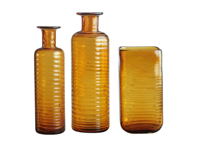 Vase en verre, 15,5x15,5xH30 cm - JAZ - Image 5